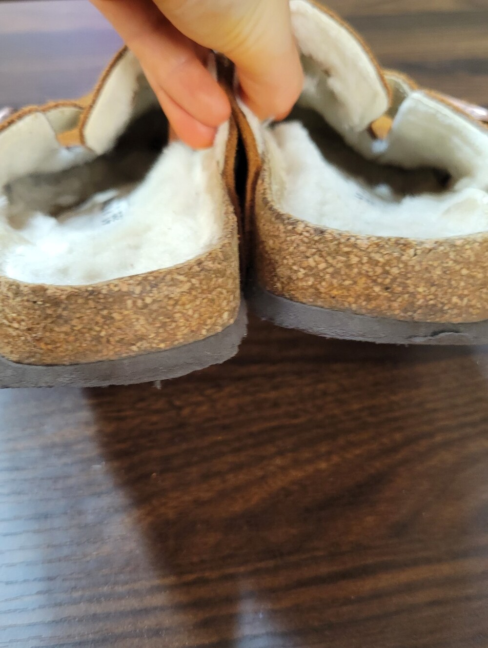 Birkenstock Shearling Seude Boston Clog Women Size 41 Comfort Relaxed Slip On - Picture 6 of 13